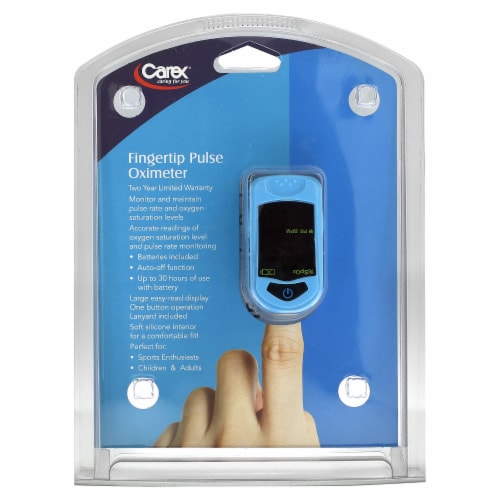 Carex Fingertip Pulse Oximeter 1 Each FGR41800 0000 Perspective: front