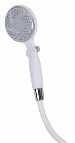 Carex White Handheld Shower Perspective: front