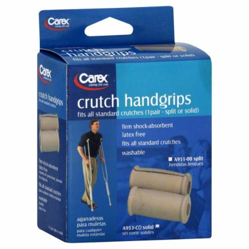 Carex Latex-Free Crutch Handgrips Perspective: front