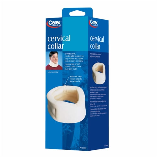 Carex Cervical Collar For Neck Pain - Neck Brace For Neck Pain Relief - Soft  Cotton, 1 ct - Kroger