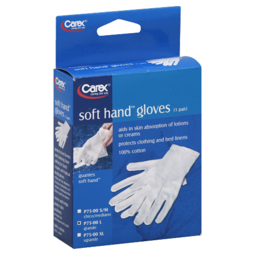Carex Soft Hand Cotton Gloves - Large Perspective: front