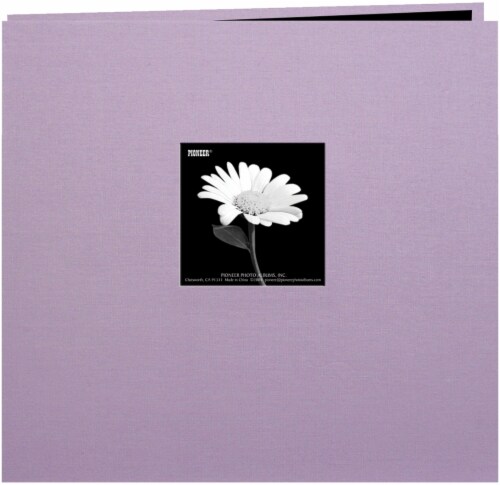 Pioneer Book Cloth Cover Post Bound Album 12 X12 -Misty Lilac Perspective: front