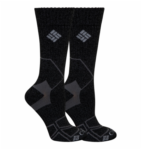 Columbia Hike Crew Socks - Black Perspective: front