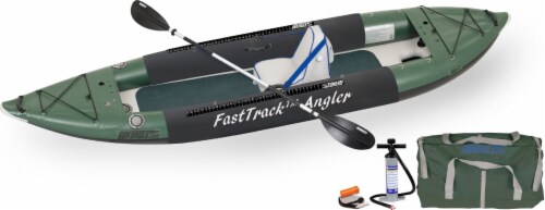 New Sea Eagle 385FTAK_DS FastTrack Angler Inflatable Kayak Deluxe Solo Package Perspective: front