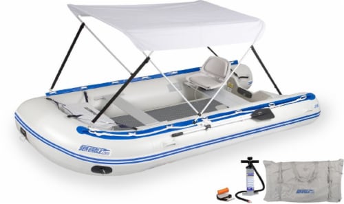 New Sea Eagle 14SRDK_SWC 14' Sport Runabout Inflatable DSFloor Swivel Seat Boat Perspective: front
