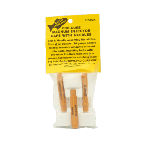 Pro-Cure Magnum Injector Caps With Needles Perspective: front