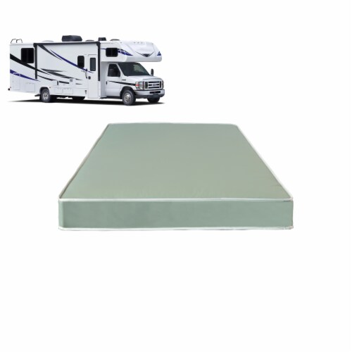 Continental Sleep, 4 High-Density Cooling Gel Memory Foam Vinyl RV Mattress Replacement Perspective: front