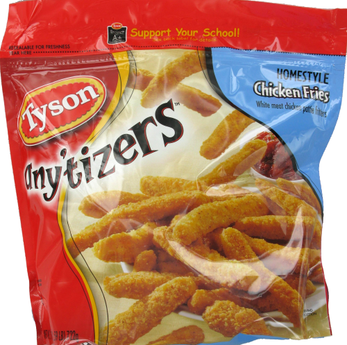 Anytizers Chicken Fries Perspective: front
