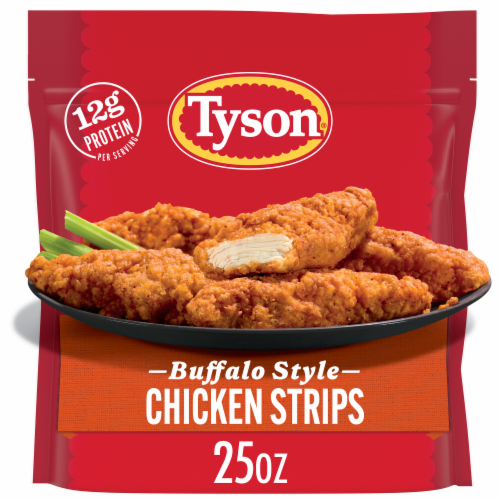 Tyson Fully Cooked Buffalo Style Chicken Strips Perspective: front