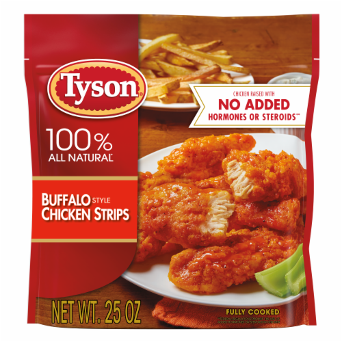 Tyson® Fully Cooked Buffalo Style Chicken Strips Perspective: front