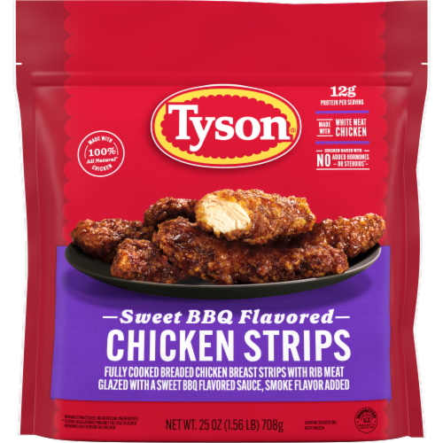 Tyson® Fully Cooked Honey BBQ Chicken Strips