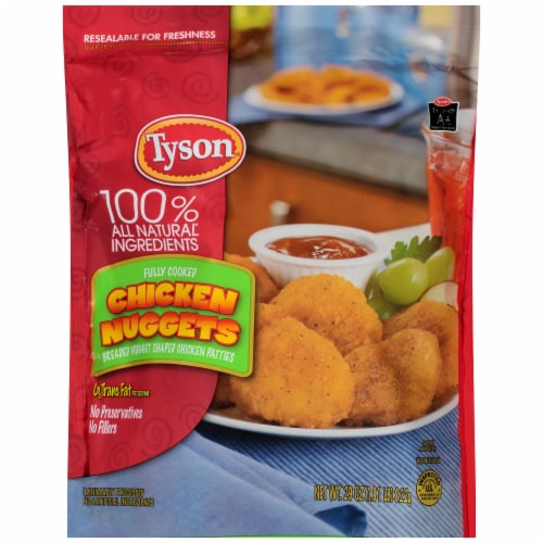 Tyson Chicken Nuggets Perspective: front