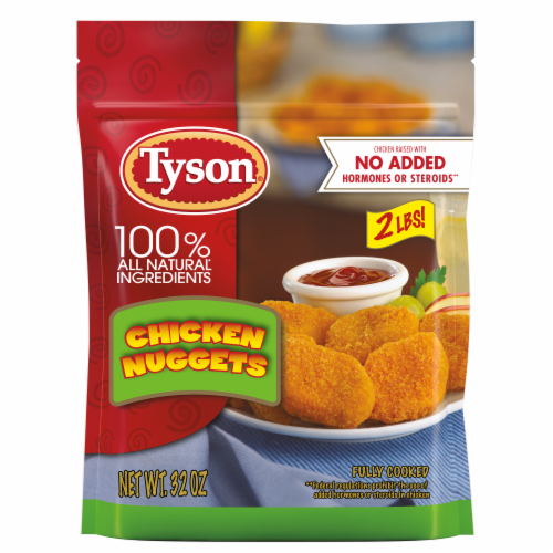 Tyson® Fully Cooked Chicken Nuggets Perspective: front