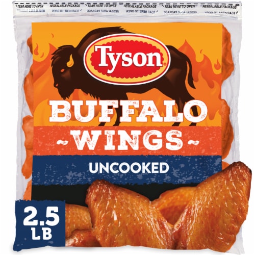Tyson Buffalo Frozen Chicken Wings Perspective: front