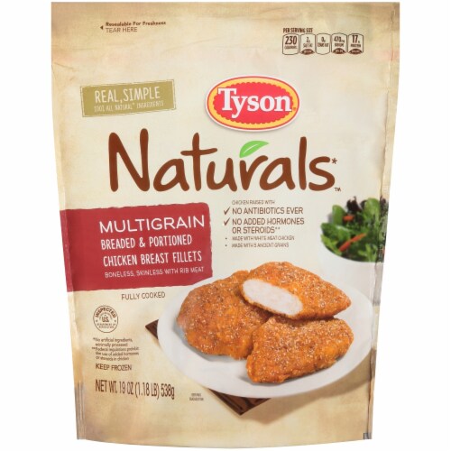 Tyson Naturals Multigrain Breaded & Portioned Chicken Breast Fillets