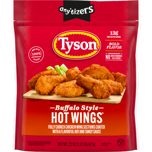 Tyson Any'tizers Frozen Buffalo Style Hot Wings Perspective: front
