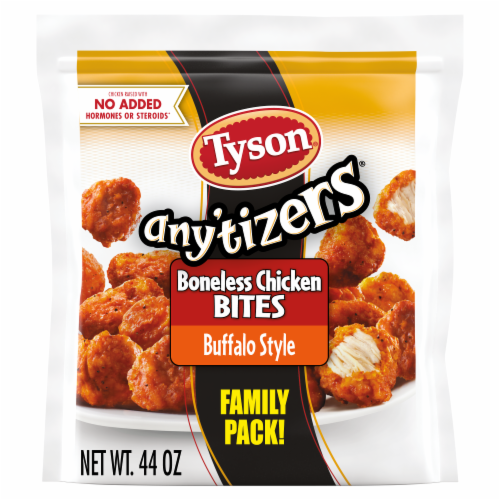 Tyson® Any'tizers® Buffalo Style Boneless Chicken Bites Family Pack Perspective: front