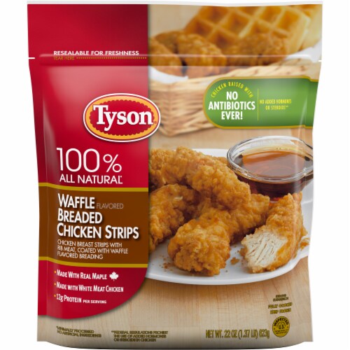 Tyson Waffle Flavored Breaded Chicken Strips 22 Oz Kroger