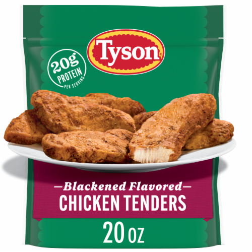 Tyson Blackened Flavored Unbreaded Chicken Strips Perspective: front