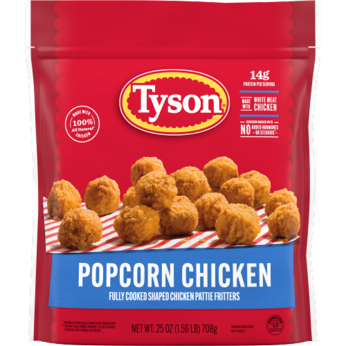 Tyson® Frozen Popcorn Chicken Perspective: front