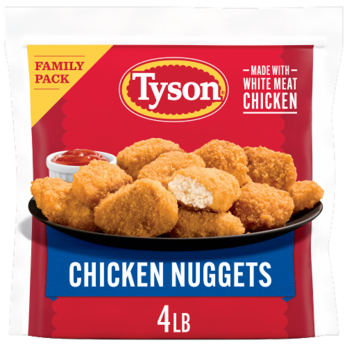 Tyson Frozen Chicken Nuggets Family Pack Perspective: front