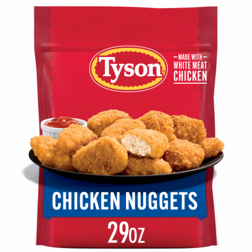 Tyson Frozen Chicken Nuggets Perspective: front