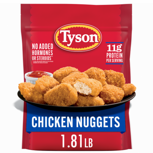 Tyson Frozen Chicken Nuggets Perspective: front