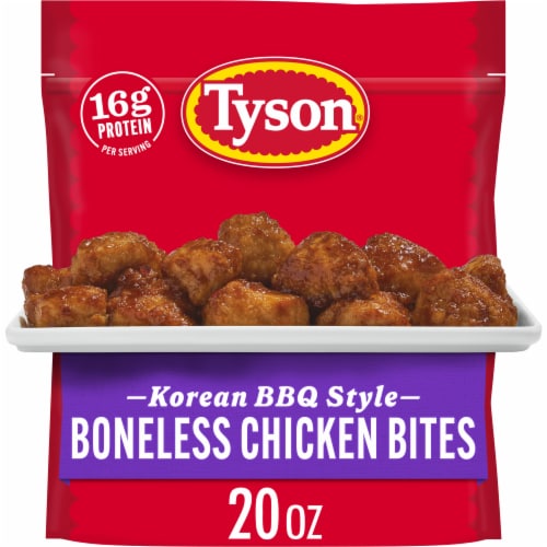 Tyson Frozen Korean BBQ Style Boneless Chicken Bites Perspective: front