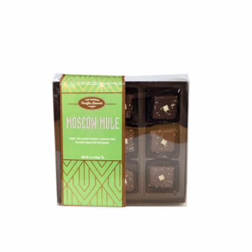 The Famous Pacific Dessert Company Moscow Mule Caramels Perspective: front