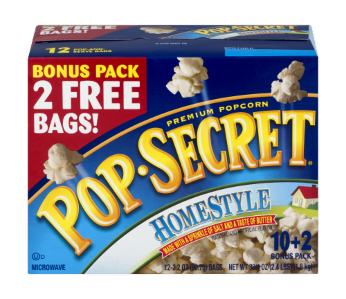 Pop Secret Homestyle Popcorn Perspective: front