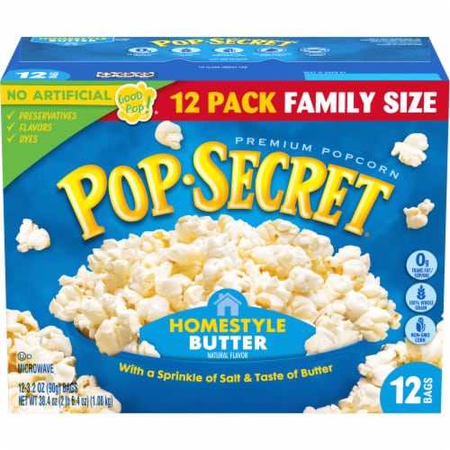 Pop Secret® Homestyle Microwave Popcorn Perspective: front
