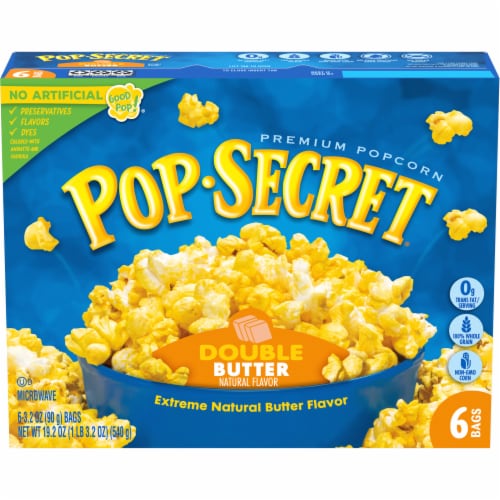 Pop Secret® Double Butter Microwave Popcorn Perspective: front