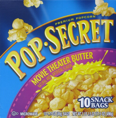 Pop Secret Movie Theater Butter Popcorn Perspective: front