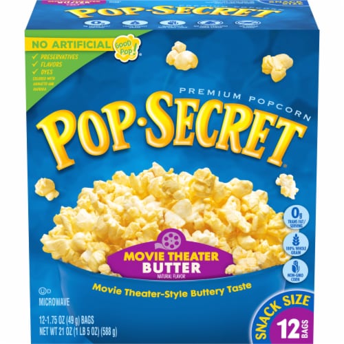 Pop Secret Movie Theater Butter Popcorn, 12 ct / 1.75 oz - Kroger