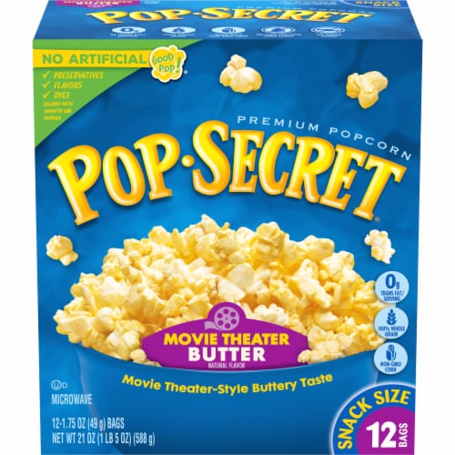 arm kapitalisme I forhold Pop Secret Movie Theater Butter Popcorn, 12 ct / 1.75 oz - Smith's Food and  Drug