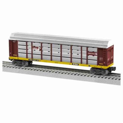 Lionel LNL1928021 O-27 Autorack CR No.980139 Model Train Perspective: front