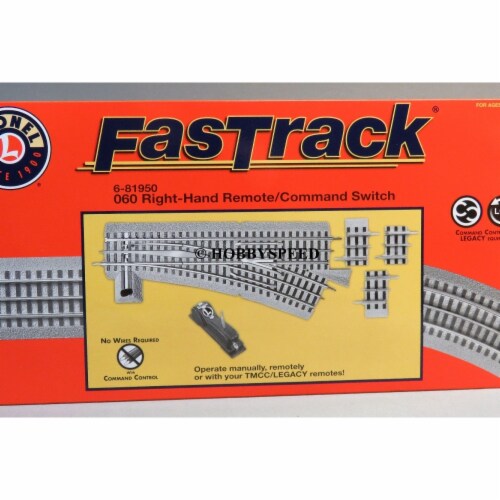 Lionel  O60 Remote Command Control&#44; Right Hand Switch Train Perspective: front