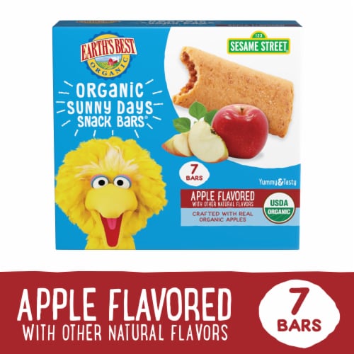 Earth's Best Organic Sunny Days Snack Bars, 2+ Years Up, Apple & Other Natural Flavors Perspective: front