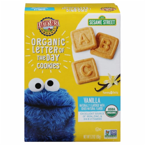 Earth's Best Organic® Letter of the Day Vanilla Cookies Perspective: front
