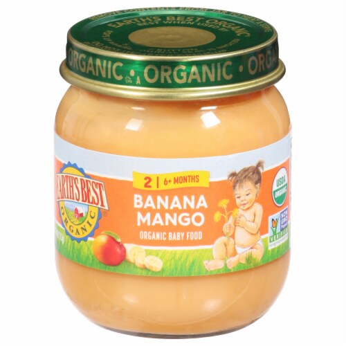 Earth's Best Organic® Banana Mango Baby Food Perspective: front