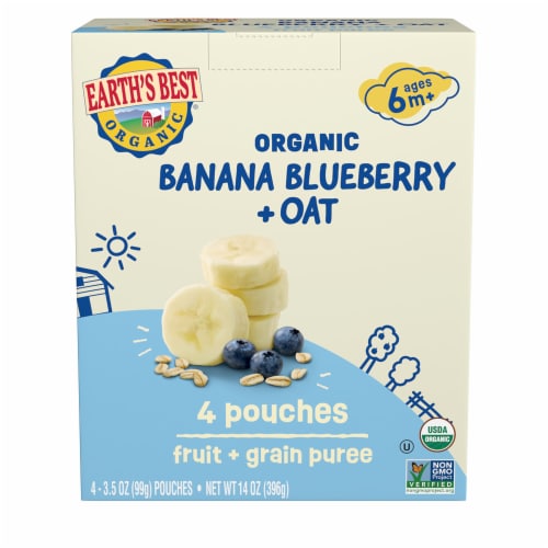 Earth s Best Wholesome Breakfast Banana Blueberry 4 ct 3.5 oz City Market