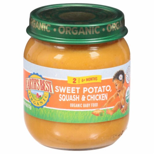 Earth's Best® Sweet Potato Squash and Chicken Baby Food Perspective: front