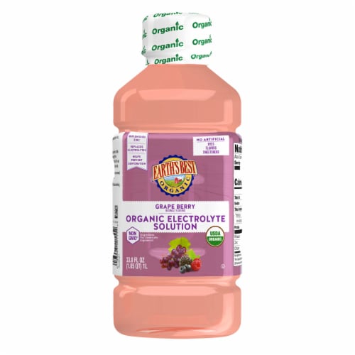 Earth's Best Organic® Grape Organic Electrolyte Solution Drink Perspective: front