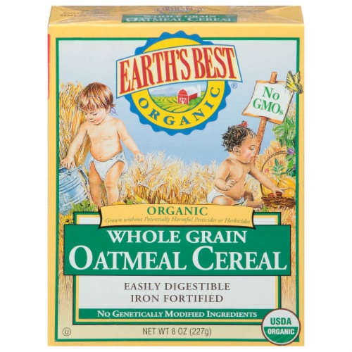 Earth's Best® Whole Grain Oatmeal Cereal Perspective: front