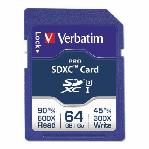 64GB Pro 600X SDXC Memory Card, UHS-I V30 U3 Class 10