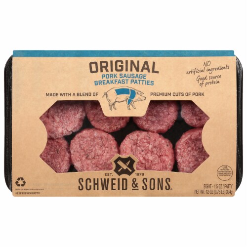 Schweid & Sons® Original Pork Sausage Patties, 12 oz Kroger