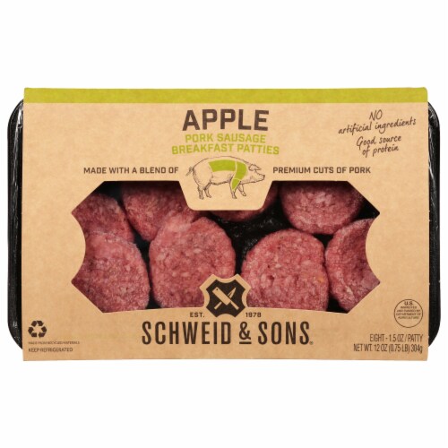 Schweid & Sons® Apple Pork Sausage Perspective: front
