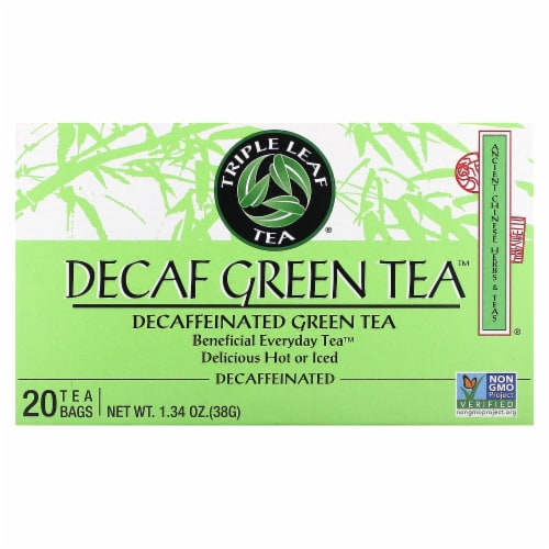 Triple Leaf Decaf Green Tea Perspective: front