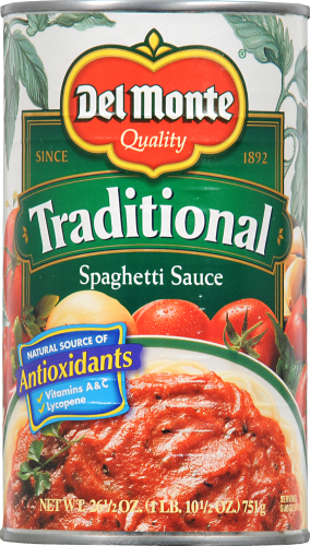 Del Monte Traditional Spaghetti Sauce Perspective: front
