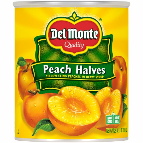 Del Monte® Yellow Cling Peach Halves in Heavy Syrup Perspective: front